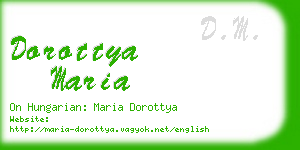 dorottya maria business card